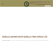 Tablet Screenshot of gorillatrekafrica.com